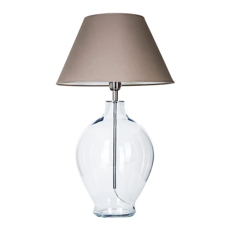 LAMPA STOŁOWA 4concepts Capri 40 20×22 cm Piekna Szary Abażur