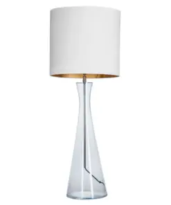 LAMPA STOŁOWA 4concepts Chianti Transparentna 36×34 cm Glamour