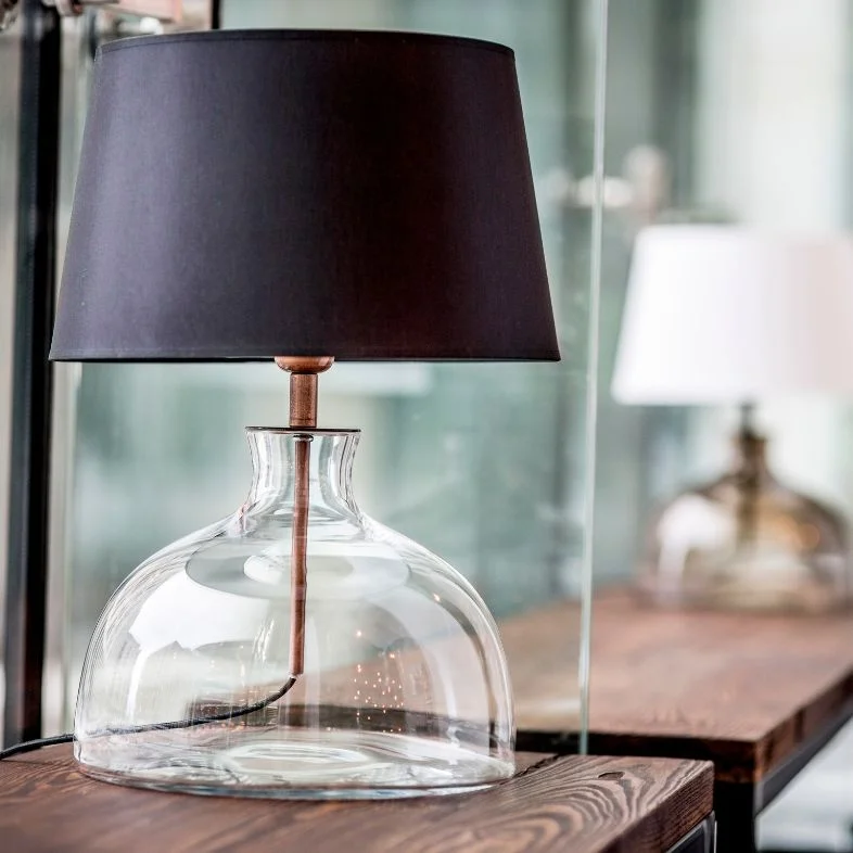 LAMPA STOŁOWA 4concepts Haga Transparentna Glamour