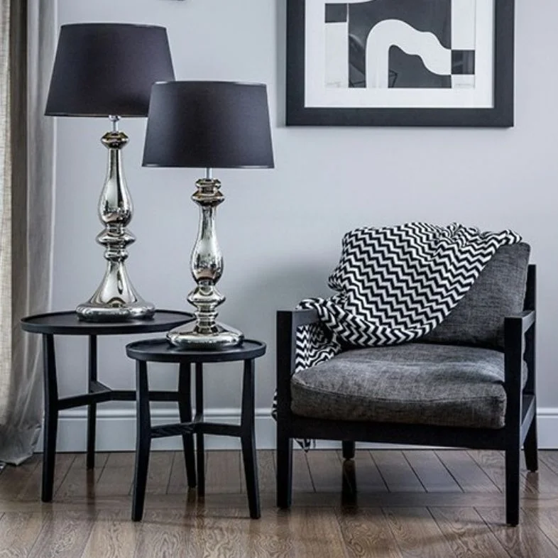 LAMPA STOŁOWA 4concepts Louvre Platynowa Glamour Czarno Miedziany Abażur LAMPA STOŁOWA 4concepts Louvre Platynowa Glamour Czarno Miedziany Abażur