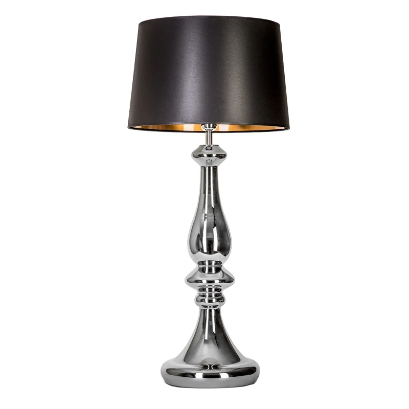 LAMPA STOŁOWA 4concepts Louvre Platynowa Szklana Czarno Miedziany Abażur LAMPA STOŁOWA 4concepts Louvre Platynowa Szklana Czarno Miedziany Abażur