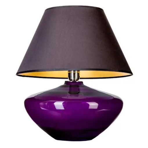 LAMPA STOŁOWA 4concepts Madrid Fioletowa Ekskluzywna Czarny Abażur