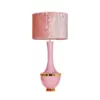 LAMPA STOŁOWA 4concepts Troya Różowa 50 x 35 cm, Glamour
