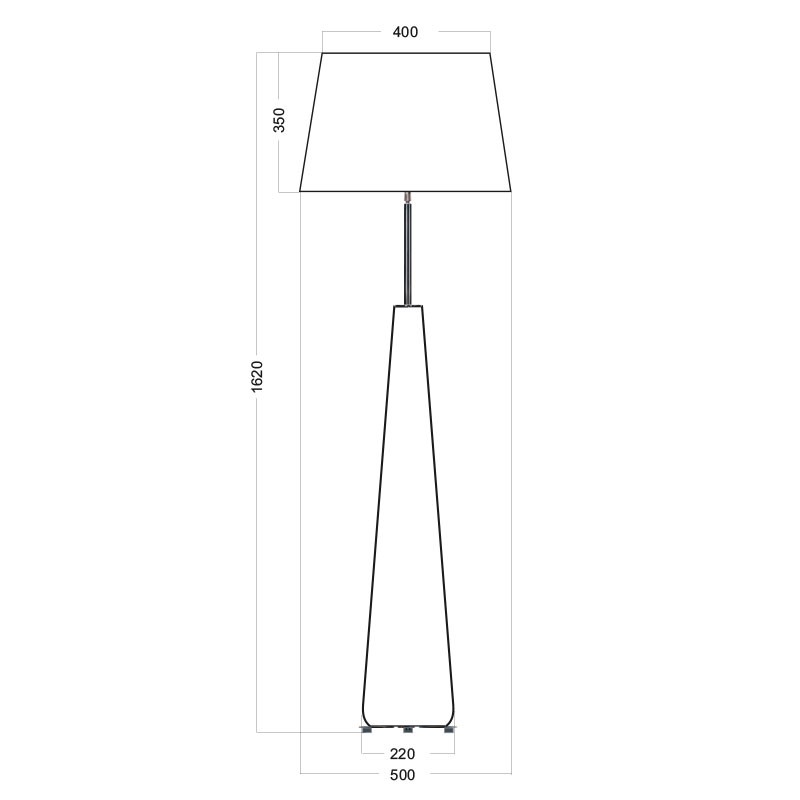 LAMPA PODŁOGOWA 4concepts Berlin wymiary3