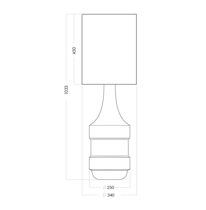LAMPA STOŁOWA 4concepts Biaritz wymiary LAMPA STOŁOWA 4concepts Biaritz wymiary