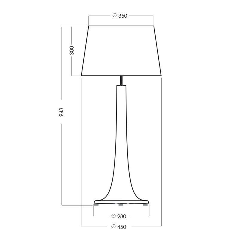 LAMPA STOŁOWA 4concepts Lozanna wymiary LAMPA STOŁOWA 4concepts Lozanna wymiary