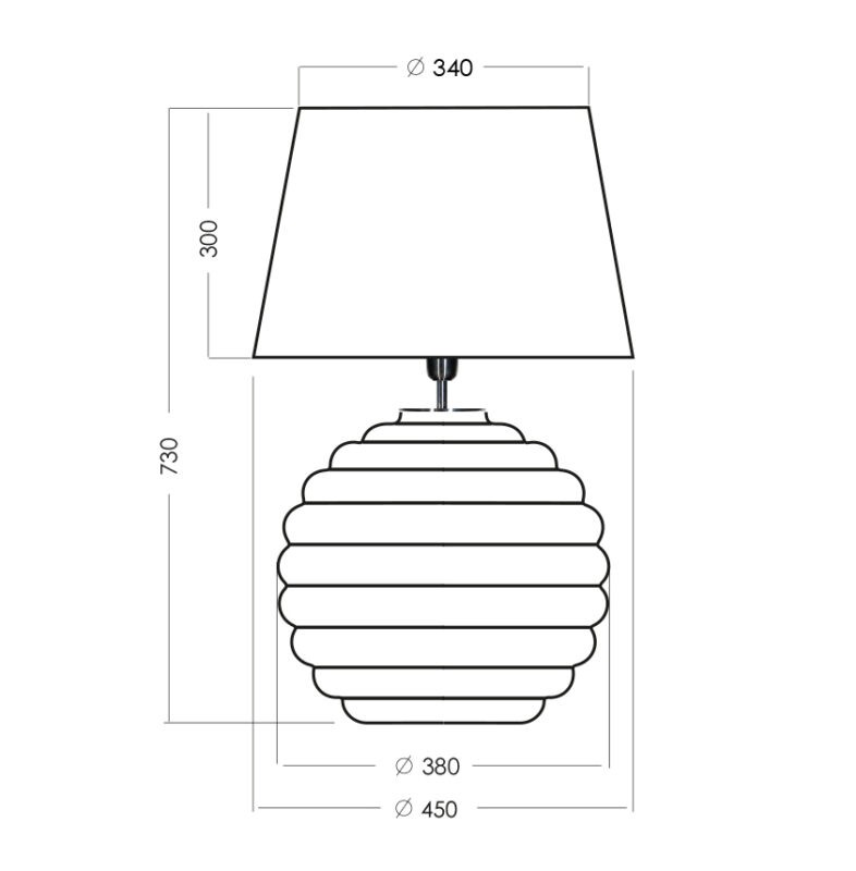 LAMPA STOŁOWA 4concepts Saint Tropez wymiary LAMPA STOŁOWA 4concepts Saint Tropez wymiary