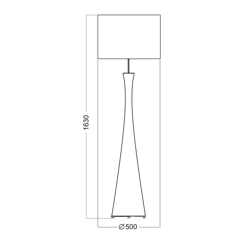 LAMPA PODŁOGOWA 4concepts Siena wymiary LAMPA PODŁOGOWA 4concepts Siena wymiary
