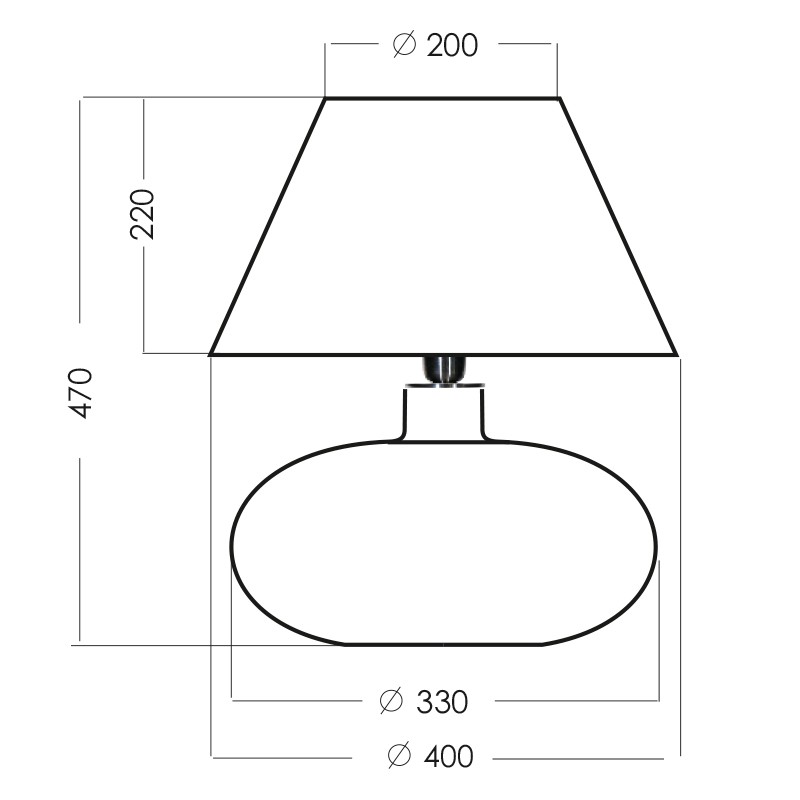LAMPA STOŁOWA 4concepts Stockholm wymiary LAMPA STOŁOWA 4concepts Stockholm wymiary