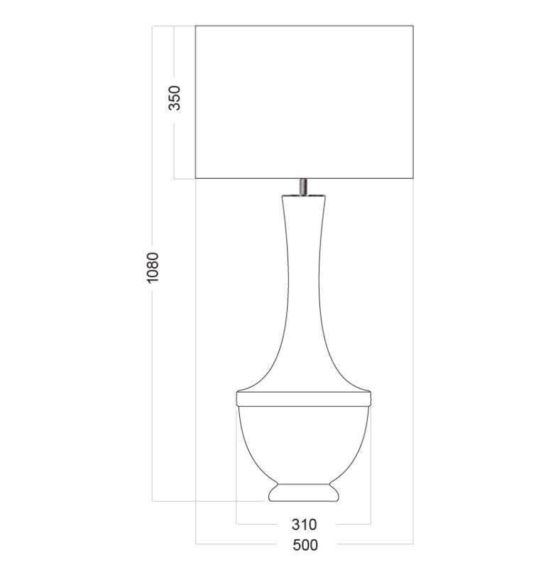 LAMPA STOŁOWA 4concepts Troya wymiary3