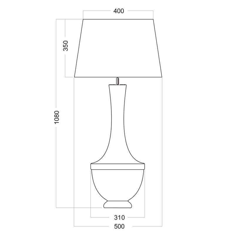 LAMPA STOŁOWA 4concepts Troya wymiary4