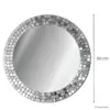 Lustro-Ścienne-Aurea-Silver-Okrągłe-Szklana-Mozaika-60-cm-Wymiary