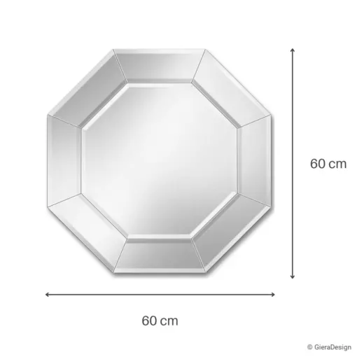 Lustro-Ścienne-Cristal-Oktagon-Ośmiokątne-Lustrzana-Rama-90x90-cm-Wymiary-Małe