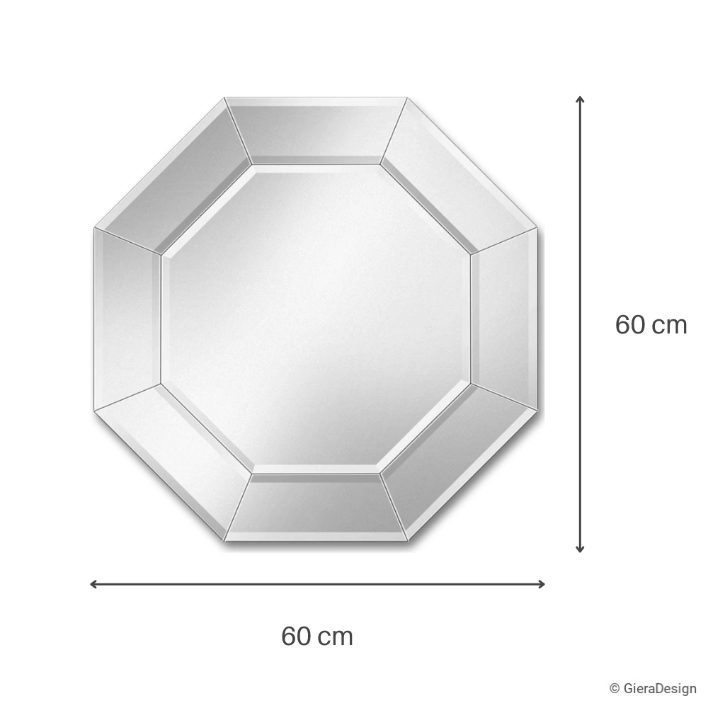 Lustro-Ścienne-Cristal-Oktagon-Ośmiokątne-Lustrzana-Rama-90x90-cm-Wymiary-Małe