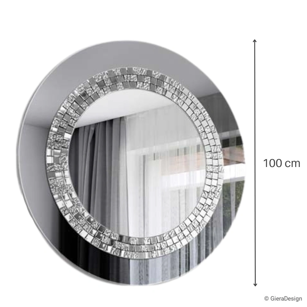 Lustro-Ścienne-Glamour-Grafitowe-Okrągłe-Nowoczesne-100-cm-Wymiary Lustro-Ścienne-Glamour-Grafitowe-Okrągłe-Nowoczesne-Duże