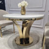 STOL-zloty-okragly-Amelie-do-jadalni-unikatowy-ksztalt-podstawy-blat-konglomerat-marmurowy-glamour-premium
