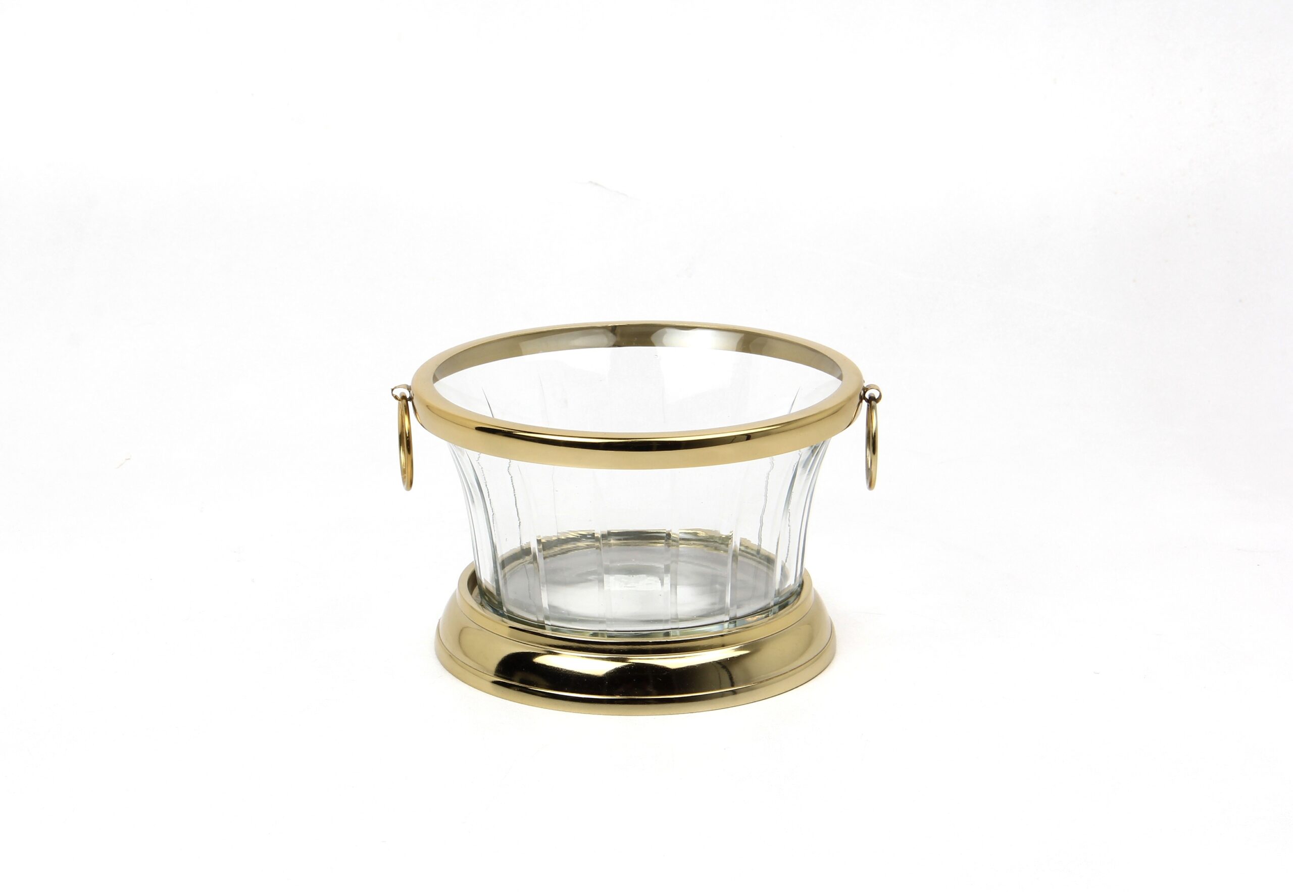 COOLER szklany do lodu, złote elementy, styl glamour, ekskluzywny COOLER szklany do lodu, złote elementy, styl glamour, ekskluzywny, wyjątkowy