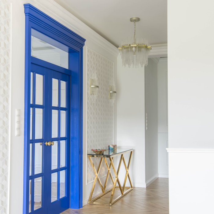 KINKIET Reykjavik szklany, efekt sopli lodowych, szampańska rama, ekskluzywny, styl glamour KINKIET Reykjavik szklany, efekt sopli lodowych, szampańska rama, ekskluzywny, styl glamour