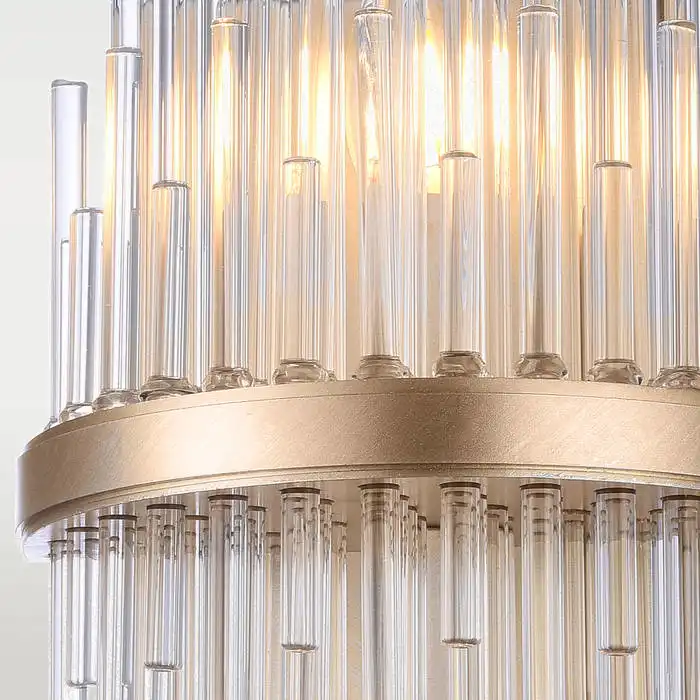 KINKIET Reykjavik szklany, efekt sopli lodowych, szampańska rama, ekskluzywny, wyjątkowy KINKIET Reykjavik szklany, efekt sopli lodowych, szampańska rama, ekskluzywny, wyjątkowy