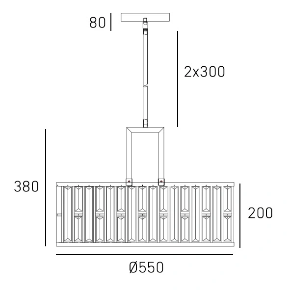LAMPA WISZĄCA Kyiv kryształowa, szampańska rama, styl glamour, wymiary LAMPA WISZĄCA Kyiv kryształowa, szampańska rama, styl glamour, wymiary