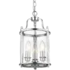LAMPA WISZĄCA New York, srebrna, dekoracyjna rama, klasyczna 20x37 cm piękna