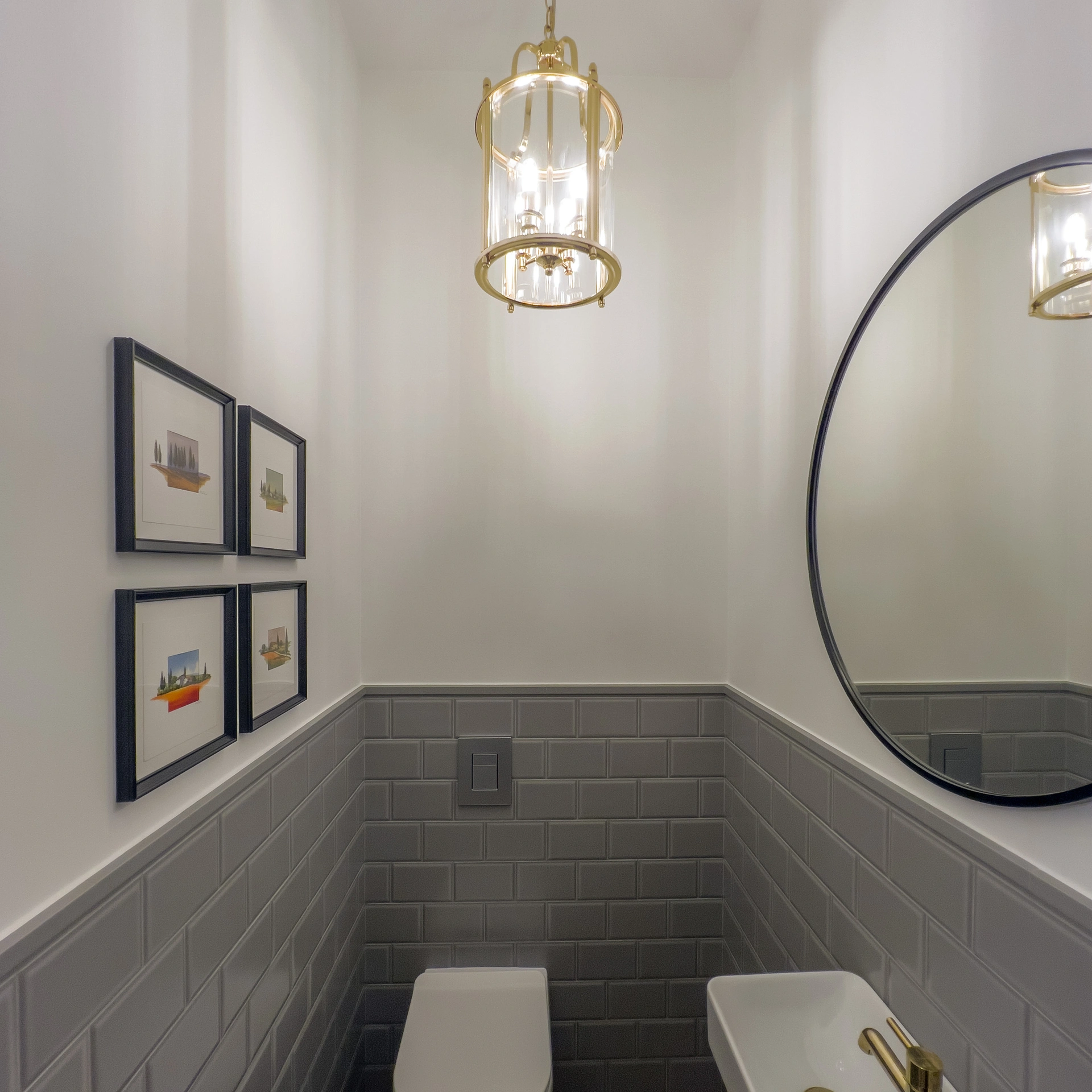 LAMPA WISZĄCA New York, złota, metalowa rama, klasyczny styl 27×48 cm, wyjątkowa