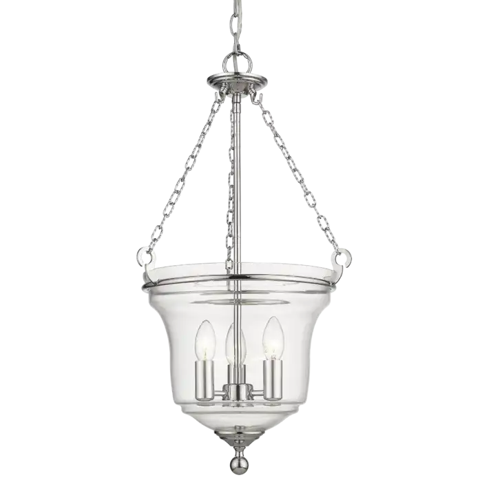 LAMPA WISZĄCA Prague szklana, srebrne detale, styl klasyczny, piękna LAMPA WISZĄCA Prague szklana, srebrne detale, styl klasyczny, piękna