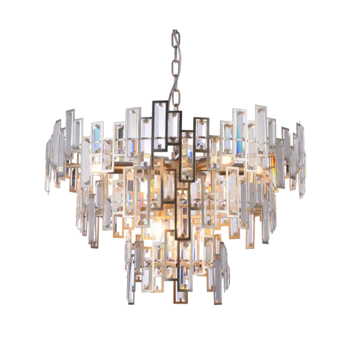 LAMPA WISZĄCA St. Petersburg szampańska rama z kryształami, wytworna, piękna LAMPA WISZĄCA St. Petersburg szampańska rama z kryształami, wytworna, piękna