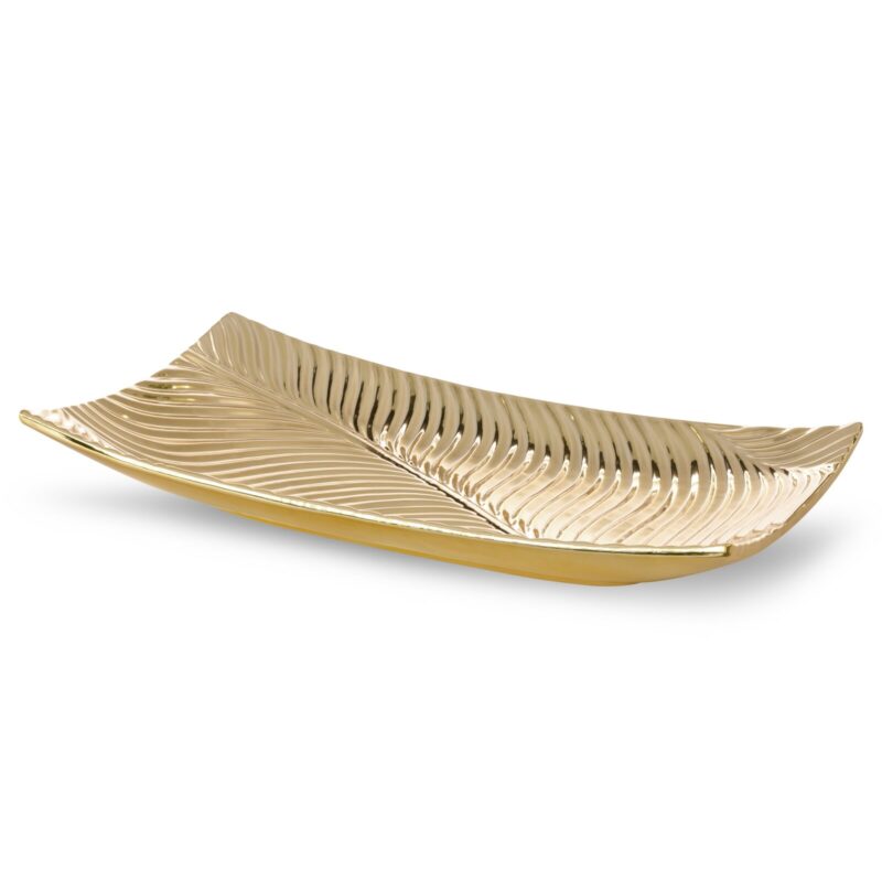 PATERA DEKORACYJNA SENA Z ota Ceramiczna W Stylu Glamour Decor You