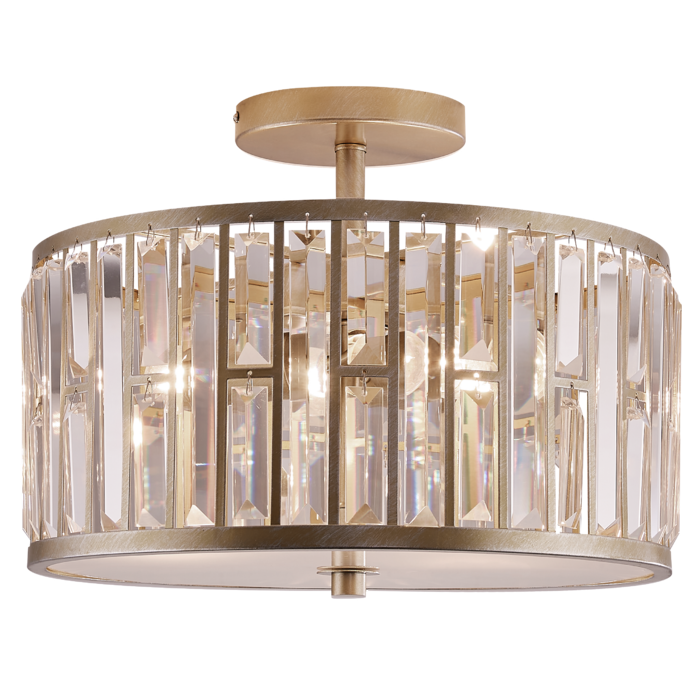 PLAFON Kyiv szampańskie wykończenie, kryształowy, styl glamour, piękny