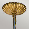 LAMPA WISZĄCA Adams w kształcie kuli, styl hampton, 4 źródła światła, szczotkowany mosiądz, wyjątkowa