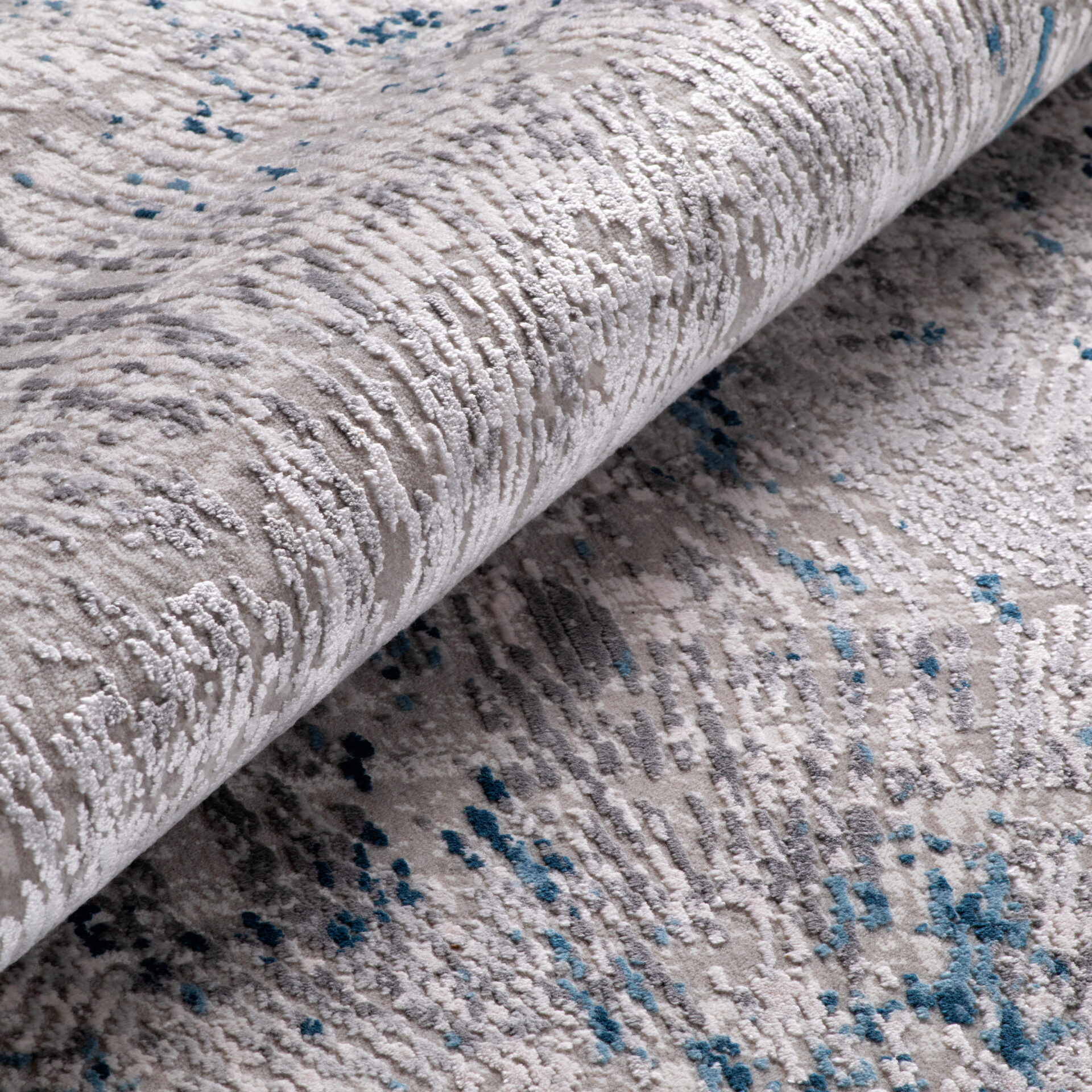 DYWAN Imperial Blue Diamond nowoczesny, szaro-niebieski, stylowy, elegancki