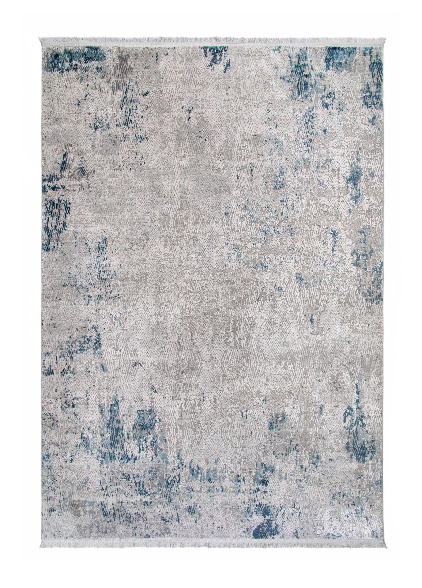 DYWAN Imperial Blue Diamond nowoczesny, szaro-niebieski, stylowy