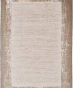 DYWAN Imperial Border Beige nowoczesny, beżowy z ciemnobeżową ramką, designerski