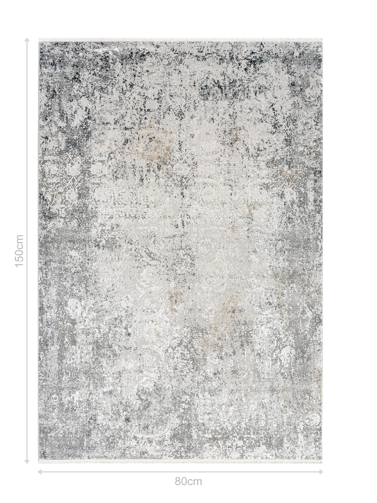 DYWAN Imperial Electric Grey nowoczesny, szary w ornamenty, premium 80x150 cm, wymiary DYWAN Imperial Electric Grey nowoczesny, szary w ornamenty, premium 80x150 cm, wymiary