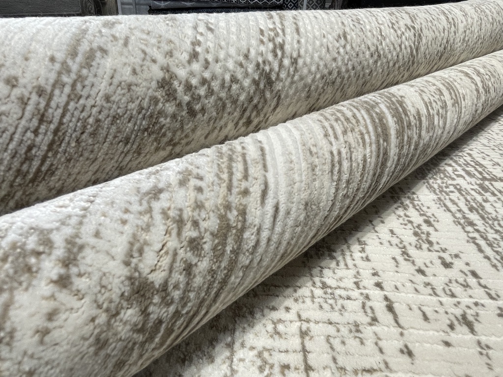 DYWAN Layor Beige Check, beżowy, klasyczny, miękkie runo, wyjątkowy