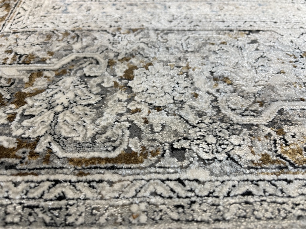 DYWAN Layor Grey Ornament, szary, klasyczny, z ornamentem, ekskluzywny