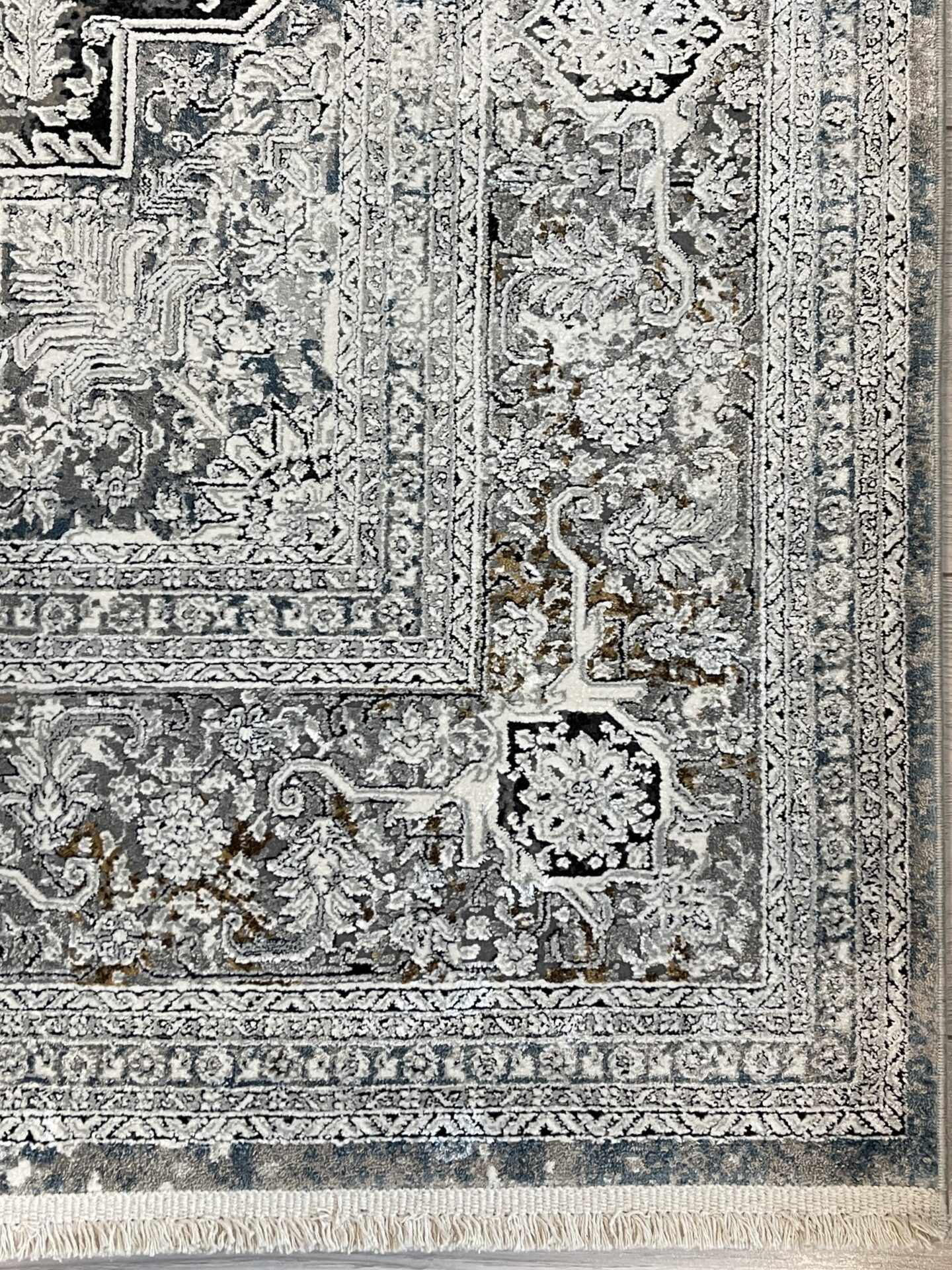 DYWAN Layor Grey Ornament, szary, klasyczny, z ornamentem, elegancki