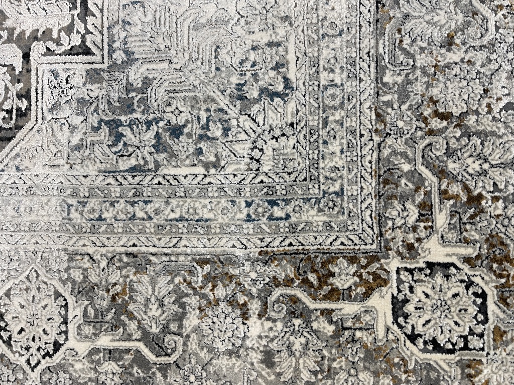 DYWAN Layor Grey Ornament, szary, klasyczny, z ornamentem, piękny