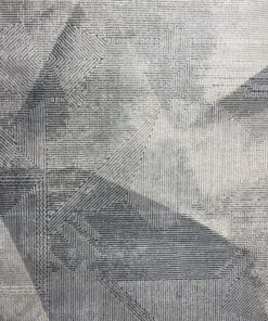 DYWAN Layor Grey Triangle, szary, geometryczny wzór, wytrzymały, ekskluzywny