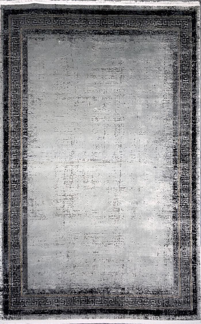 DYWAN Layor Silver Frame, szaro czarny, klasyczny, miękkie runo DYWAN Layor Silver Frame, szaro czarny, klasyczny, miękkie runo