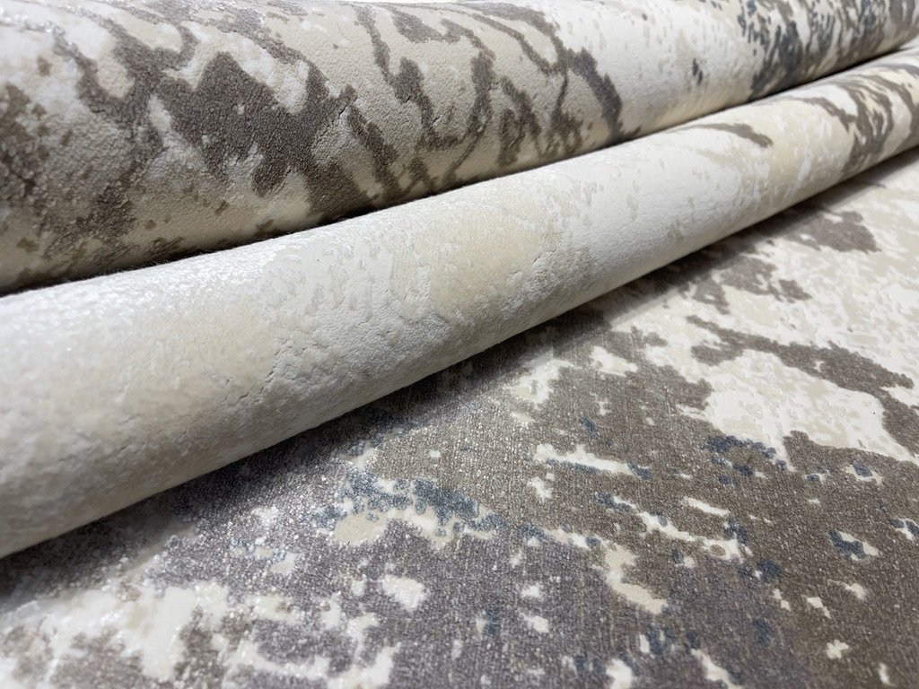 DYWAN Layor Vanilla Ice, beżowo szary, klasyczny, miękkie runo, unikatowy