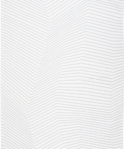 DYWAN San Adreas White, biały, geometryczny wzór, szare linie, nowoczesny