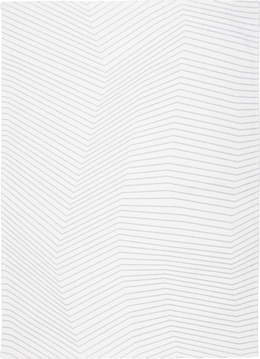 DYWAN San Adreas White, biały, geometryczny wzór, szare linie, nowoczesny