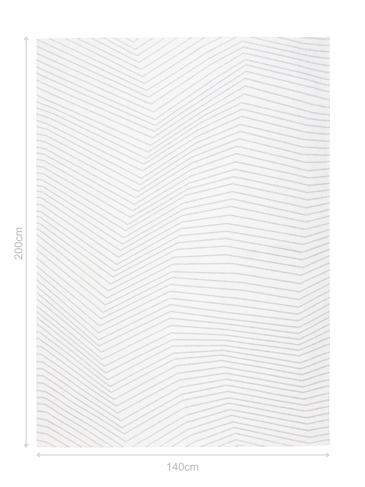 DYWAN San Andreas White Grey, biały, geometryczny wzór, szare linie, nowoczesny 140x200 cm, wymiary