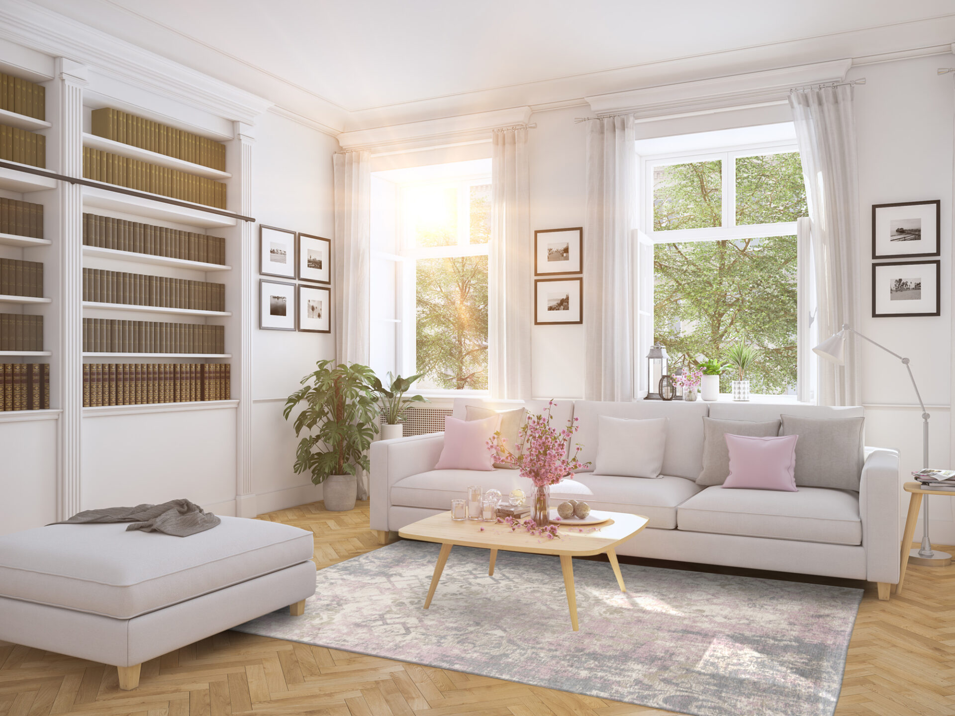 DYWAN Vintage Algarve, różowy, bawełniany, styl klasyczny, hipoalergiczny, piękny