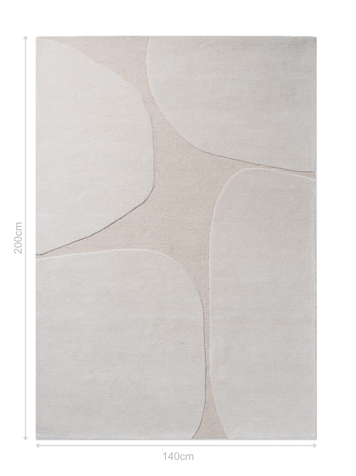 DYWAN Decor Primi Double Cream, delikatny, kremowy, tkany ręcznie 140x200 cm, wymiary DYWAN Decor Primi Double Cream, delikatny, kremowy, tkany ręcznie 140x200 cm, wymiary