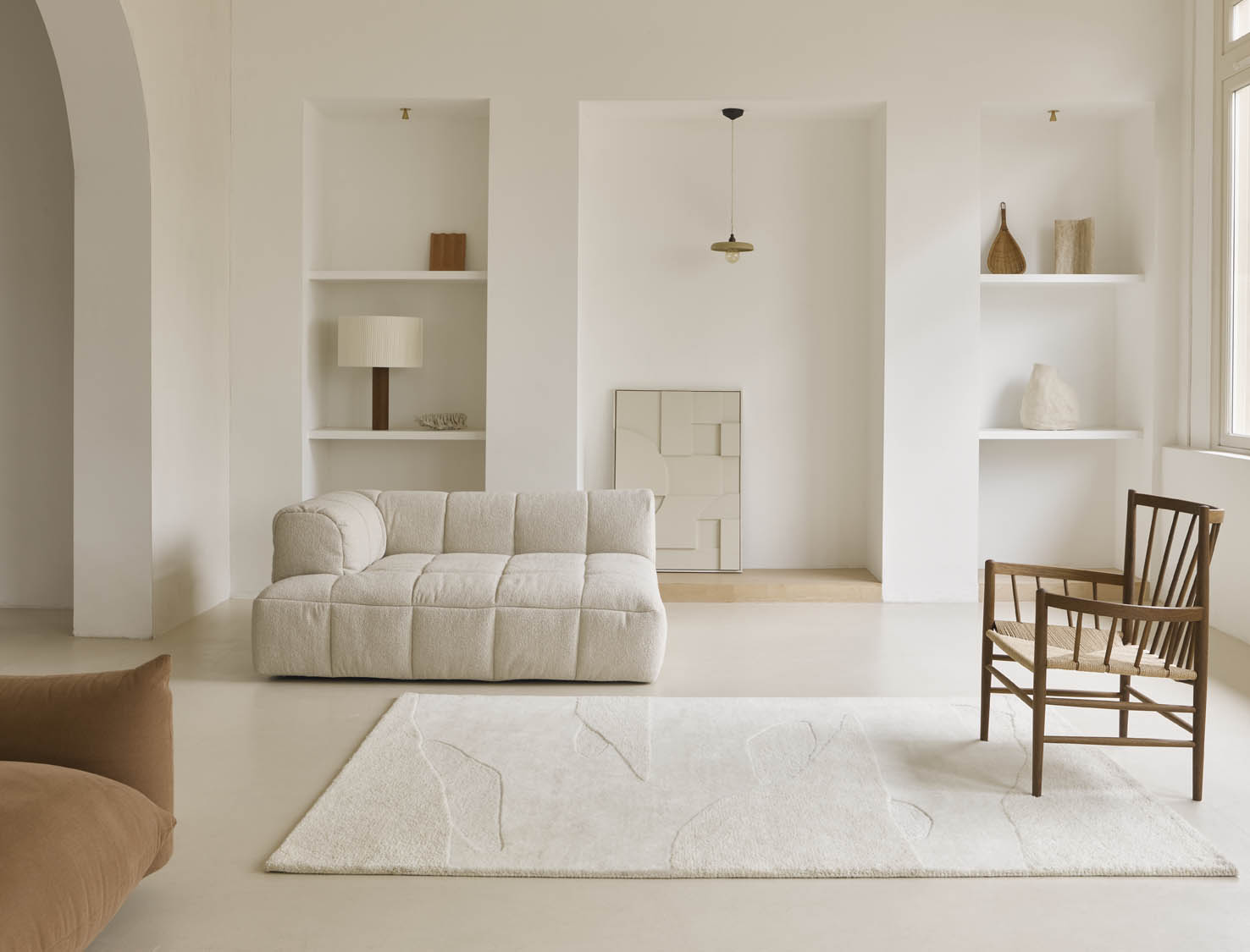 DYWAN Decor Scape Woolwhite, prostokątny, tkany ręcznie, piękny