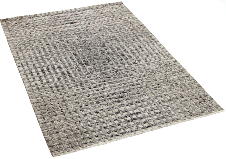 DYWAN Landscape Cliff Charcoal szary, nowoczesny, tkany ręcznie, do salonu