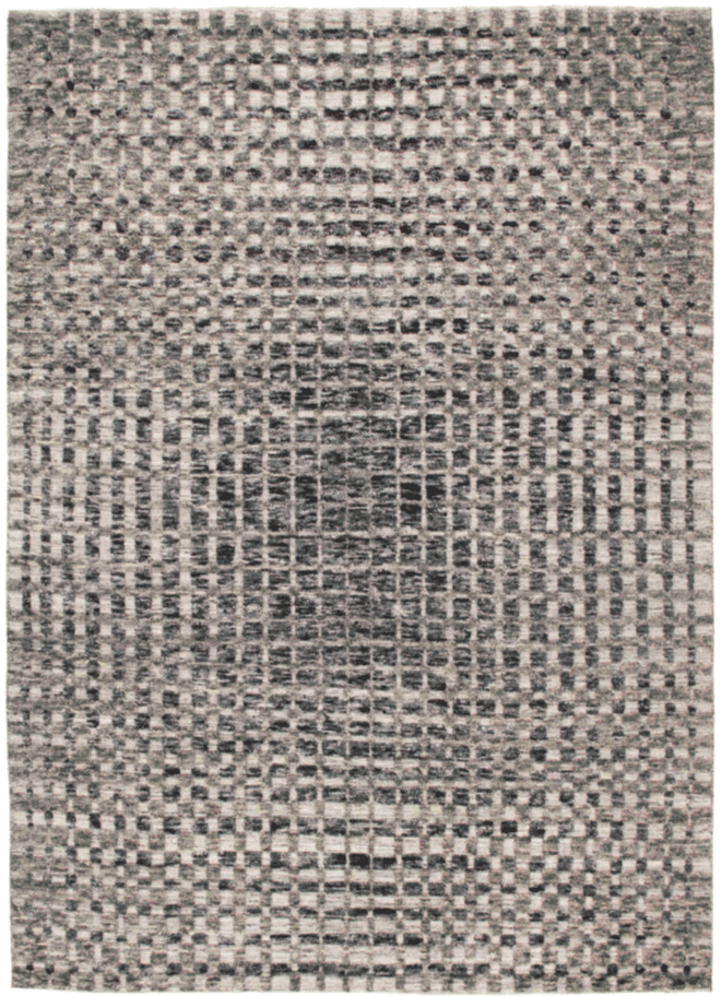 DYWAN Landscape Cliff Charcoal szary, nowoczesny, tkany ręcznie